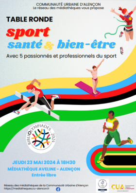 affiche de la table ronde dédiée au sport et à la santé