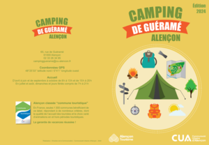 visuel de la brochure du camping de Guéramé