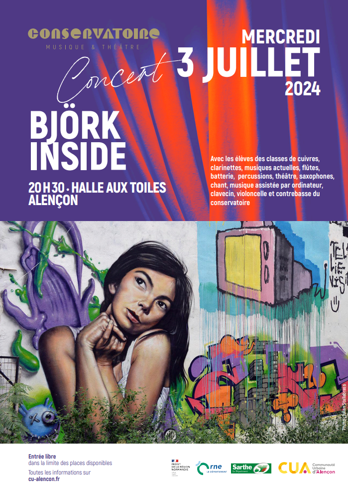 affiche du concert de Björk