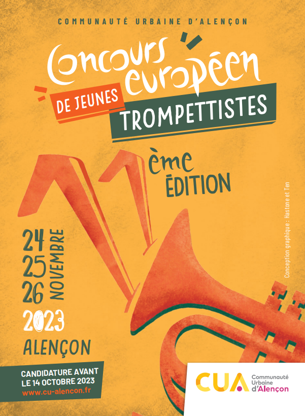 affiche du concours européen de jeunes trompettistes