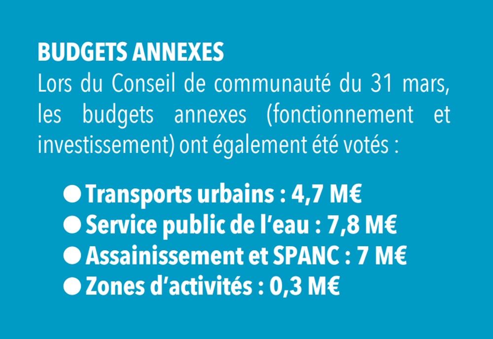 infographie des budgets annexes 2022